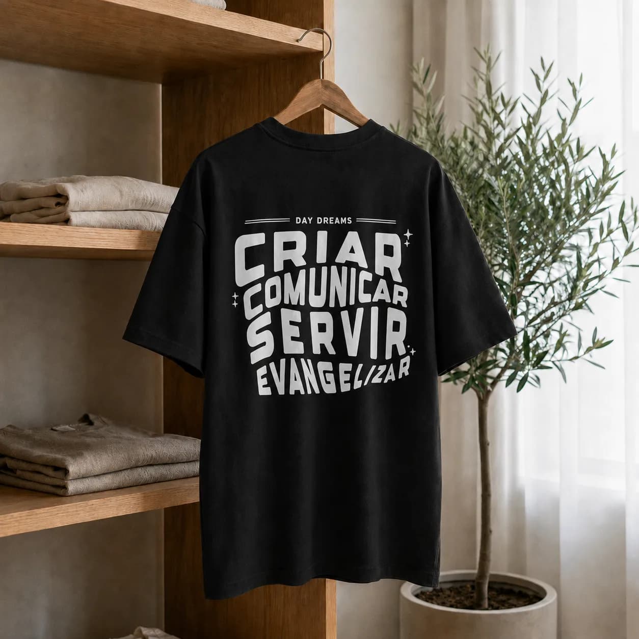 Camiseta Criar, Comunicar e Servir — foto 1
