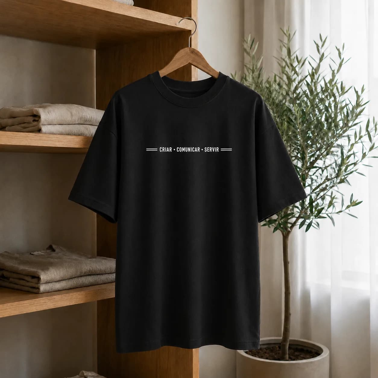 Camiseta Criar, Comunicar e Servir — foto 2
