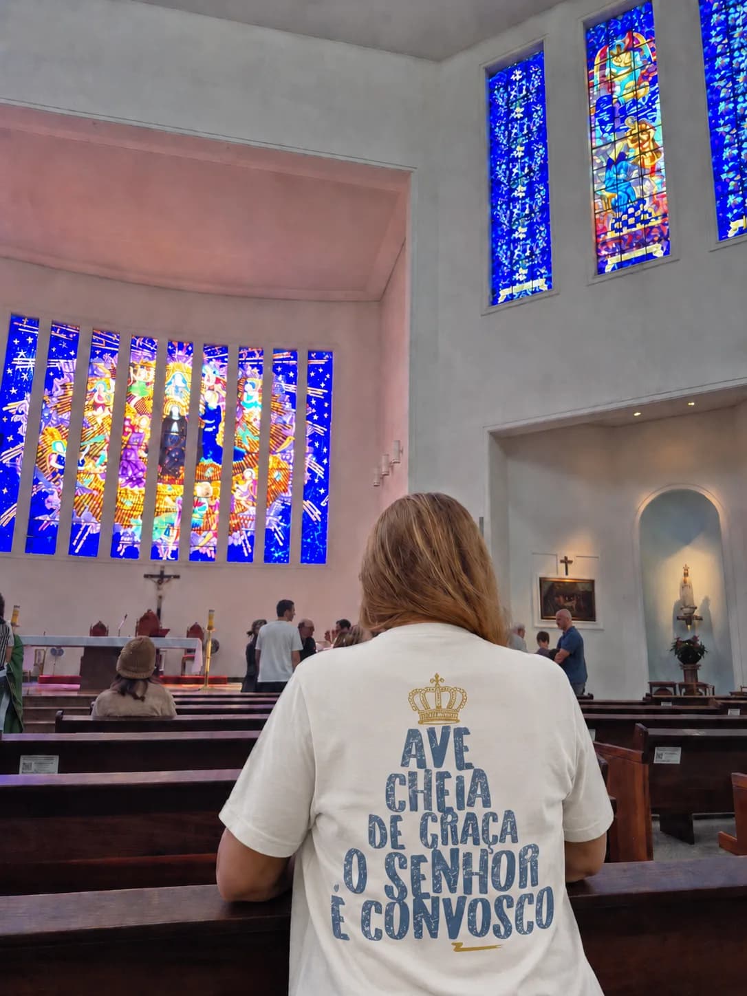 Camiseta Ave Cheia de Graça — foto 7